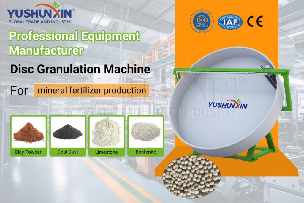 Disc Pelletizer for Rock Fertilizer Making