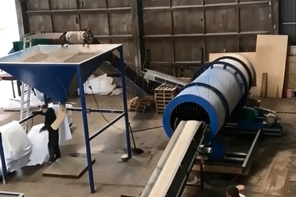 continuous fertilizer granules mixing plant setup